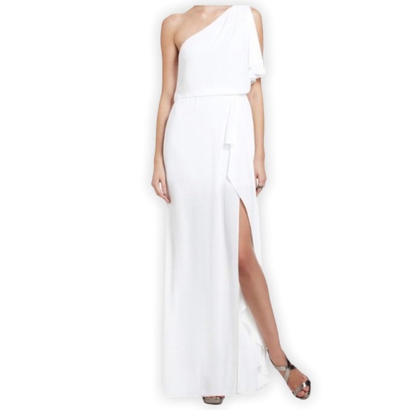 BCBGMaxAzria Dresses & Skirts - [BCBG Max Azria] One Shoulder Maxi Dress